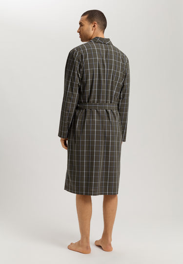 Night And Day Cotton Shawl Collar Robe | Urban Check 75116-3041